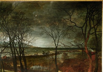 Pimeä päivä (maalaus tammipuulle) tekijältä Pieter the Elder Bruegel