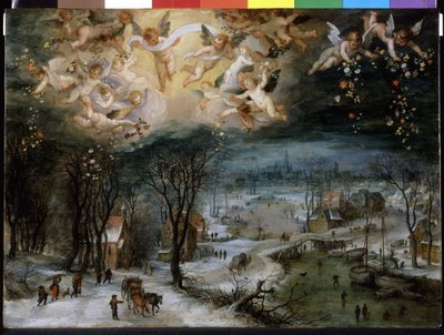 Talvimaisema - Pieter Bruegel vanhin (1525/30 - 1569). tekijältä Pieter Bruegel the Elder