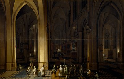 Kirkon sisätilat tekijältä Pieter the Elder Neefs