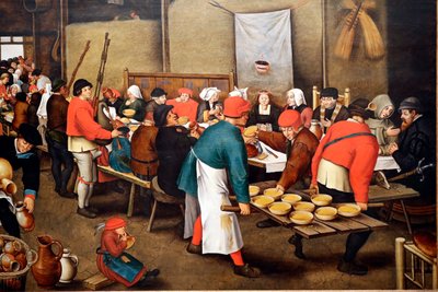 Evoran museo. Brueghel, Pieter nuorempi (n. 1564-1638). Hääjuhla (tai talonpojan häät) tekijältä Pieter the Younger Brueghel