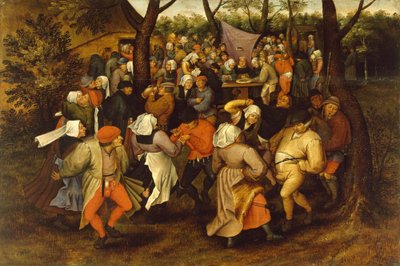 Talonpoikien häätanssi, 1607 tekijältä Pieter Brueghel the Younger