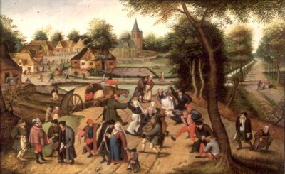 Paluu Kermessestä (paneeli) tekijältä Pieter the Younger Brueghel