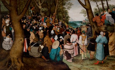 Pyhän Johannes Kastajan saarna tekijältä Pieter the Younger Brueghel