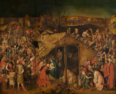 The Adoration of the Magi (öljy kankaalle) tekijältä Pieter the Younger Brueghel