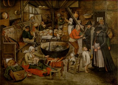 Vierailu talonpoikien luona (öljy) tekijältä Pieter the Younger Brueghel