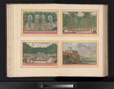 Kaart van het beleg van Barcelona, ​​1706 Barcelonan kaupungin ja Chateau de Mont Juyn suunnitelma Ranskan armeijan lähestymistavoilla (...) (otsikko esineessä) tekijältä Pieter van Call (II)