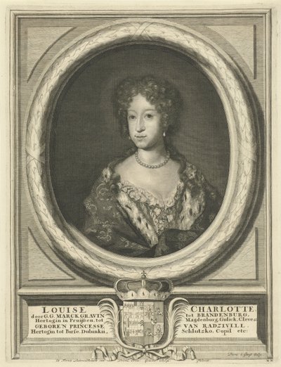 Ludvika Karalina Radzivił. Ludvika Karalina Radziwił (1688-1711). tekijältä Pieter van Gunst