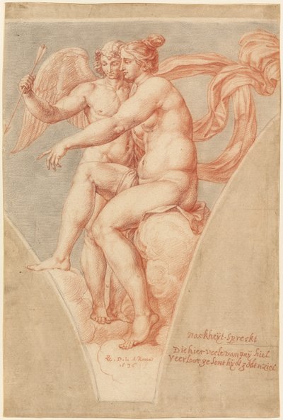 Venus ja Amor (Rafaelin mukaan) tekijältä Pieter van Lint