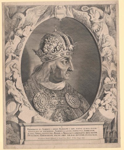 Pyhän Rooman keisari Frederic III (painettu) tekijältä Pieter van Sompel
