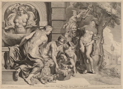 Erichthonius korissaan tekijältä Pieter van Sompel after Sir Peter Paul Rubens