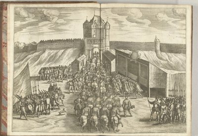 Arkkiherttua Ernstin sisäänkäynti Brysselin kaupungin portilla, 1594 tekijältä Pieter van der Borcht (I) (attributed to)