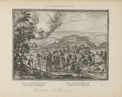 Déu va aparèixer per Abraham Formes de vida millor elecció (títol sobre objecte) Els emblemes sagrats i les històries principals dels dos testaments (Oude Testament) (títol de la sèrie) Imatges i figures de la Bíblia (títol de la sèrie) Déu va aparèixer pe tekijältä Pieter van der Borcht (I)