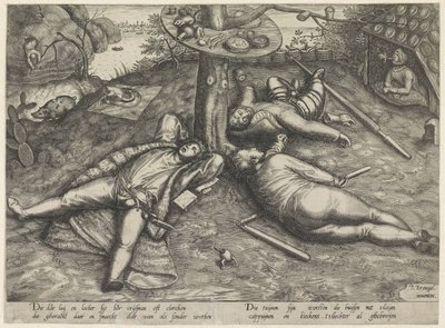 laiskiainen tekijältä Pieter van der Heyden (attributed to)