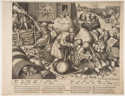 Jokamies, n. 1558. tekijältä Pieter van der Heyden
