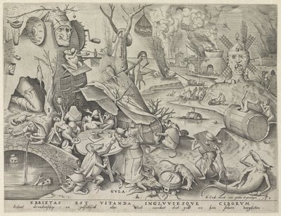 mässäily Gula (otsikko esineessä) Seitsemän kuolemansyntiä (sarjan nimi) tekijältä Pieter van der Heyden