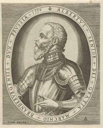 Brandenburgin markkreivi Albrecht Friedrichin muotokuva Hallittajien muotokuvia (sarjan nimi) tekijältä Pieter van der Heyden