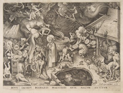Pyhä Jaakob ja taikuri Hermogenes, 1565. tekijältä Pieter van der Heyden