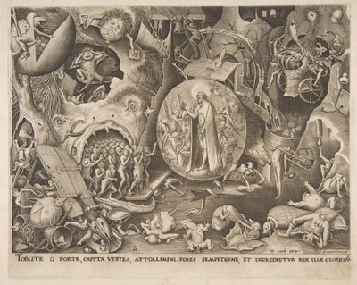 Kristuksen laskeutuminen Limboon, 1551. tekijältä Pieter van der Heyden