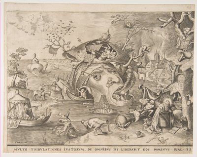 Pyhän Antoniuksen kiusaus, 1556. tekijältä Pieter van der Heyden