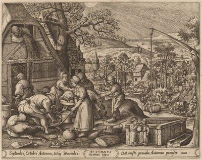 Syksy tekijältä Pieter van der Heyden after Hans Bol