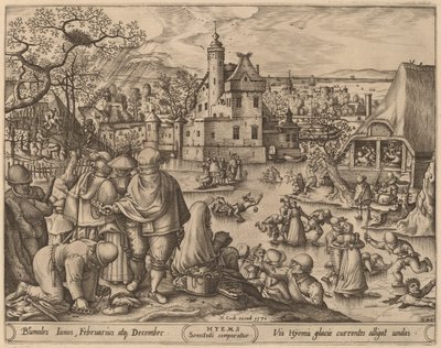 Talvi tekijältä Pieter van der Heyden after Hans Bol