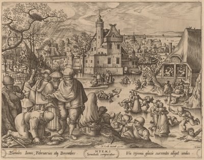 Talvi tekijältä Pieter van der Heyden after Hans Bol