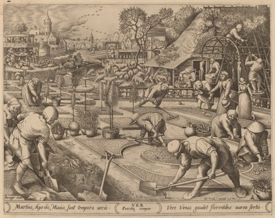kevät tekijältä Pieter van der Heyden after Pieter Bruegel the Elder