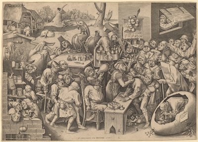 Malleghemin noita tekijältä Pieter van der Heyden after Pieter Bruegel the Elder