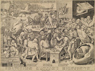 Malleghemin noita tekijältä Pieter van der Heyden after Pieter Bruegel the Elder