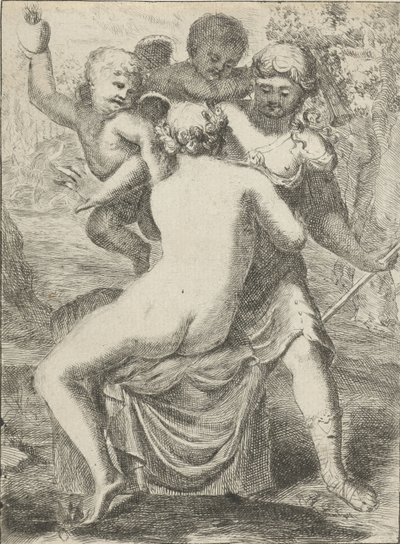Jupiter viettelee Callistoa tekijältä Pieter van der Plas (II)