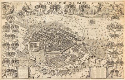 Hampurin kartta, 1644. tekijältä Pietersen