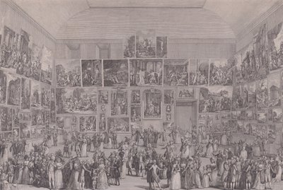 Näyttely Salon du Louvressa vuonna 1787. tekijältä Pietro Antonio Martini