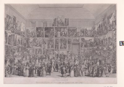 Näyttely Salon du Louvressa vuonna 1787 tekijältä Pietro Antonio Martini