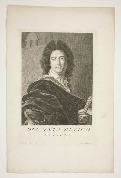 Hyacinthe Rigaudin muotokuva tekijältä Pietro Antonio Pazzi