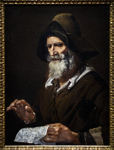 Vanha laulaja tekijältä Pietro Bellotti