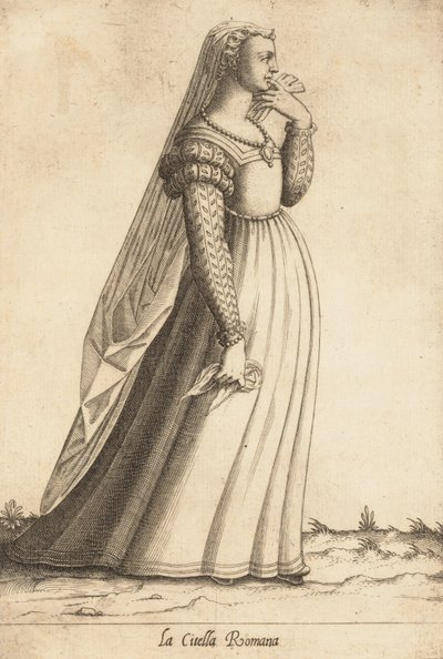 La Citella Romana Maiden, n. 1580. tekijältä Pietro Bertelli.