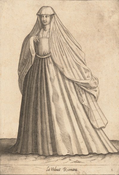 Roomalainen leski, n. 1580. tekijältä Pietro Bertelli.