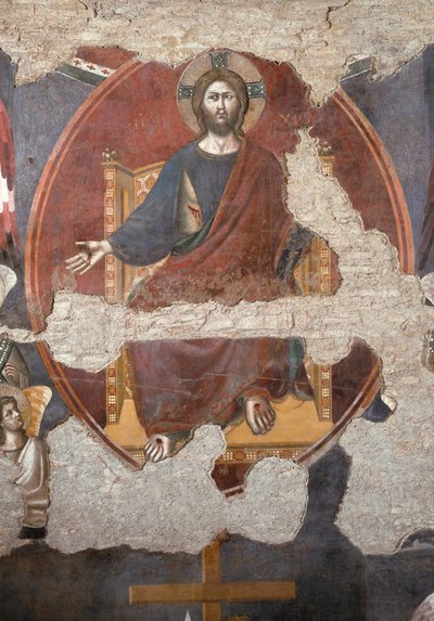 Viimeinen tuomio: Kristus trumpatti. Yksityiskohta. (Fresko tekijältä Pietro Cavallini