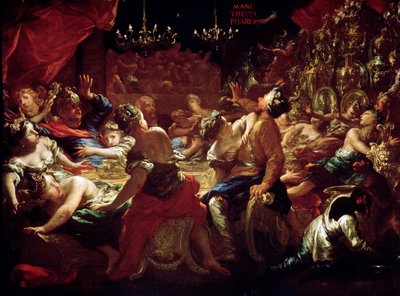 Belsassarin juhla, 1600-luvun alku tai 1700-luvun alku tekijältä Pietro Dandini
