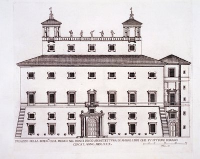 Palazzo Serenissima, Casa Medici, Pincio-kukkulalla, Rooma, julkaisusta 