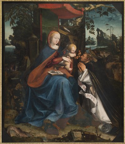 Madonna ja lapsi ja Pyhä Pietari marttyyri, 1525 tekijältä Pietro Grammorseo