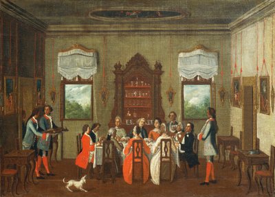 Lounas Villassa, Pietro Longhin koulusta tekijältä Pietro Longhi