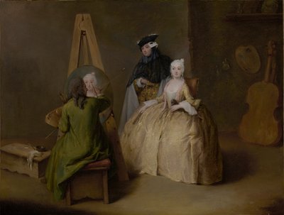 Taidemaalari työhuoneessaan, n. 1741-4 tekijältä Pietro Longhi
