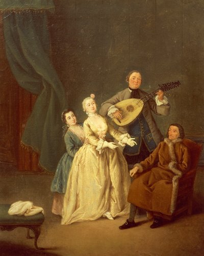 Konsertto tai perhe konsertissa tekijältä Pietro Longhi