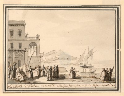 Lavasuunnittelu, satama tekijältä Pietro Narducci