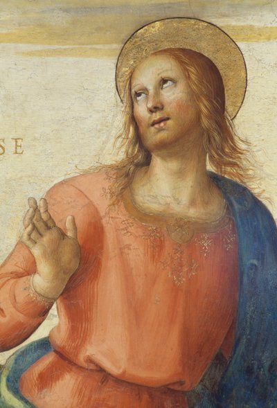 1496-1500, Perugino (noin 1450-1523), fresko, Audience Hall, Collegio del Cambio (muutoskollegio), Priors Palace, Perugia, Umbria, Italia tekijältä Pietro Perugino