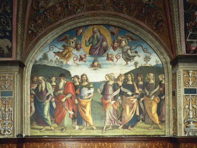 Pyhä Isä profeettojen ja sibylien kanssa tekijältä Pietro Perugino