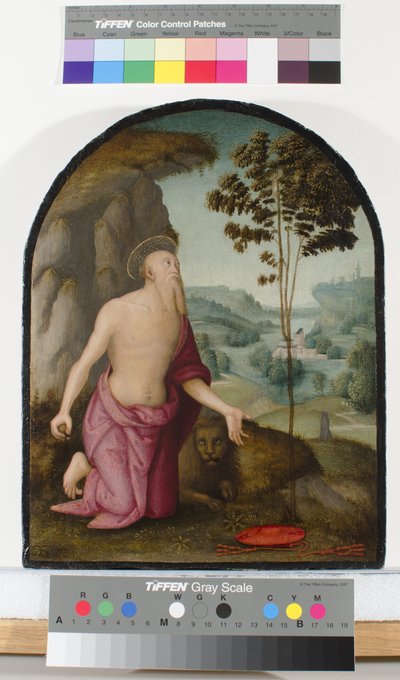 Pyhä Hieronymus erämaassa, n. 1510-1515 tekijältä Pietro Perugino