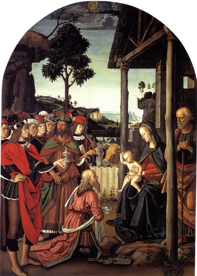 The Adoration of the Magi, n. 1470-1480 tekijältä Pietro Perugino