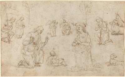 Paimenten palvonta tekijältä Pietro Perugino